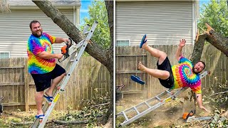 Idiots With Chainsaws: Tree Cutting Fails | Tree Falling on House #22