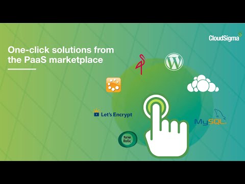 Webinar: One-click Solutions from the CloudSigma PaaS Marketplace