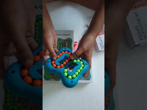 "Rotating Magic Bean Toys - Puzzle Bead Cube Unboxing and Review" #satisfying #toyreviews  #toys