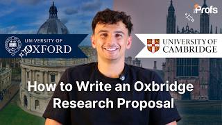 HOW TO WRITE A RESEARCH PROPOSAL (OXBRIDGE)
