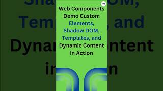 📝 Build Web Components in 60 Seconds! ⏱️ (HTML, CSS, JavaScript) #shorts