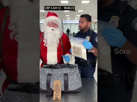 Looks Like Santa is on the Naughty List This Year! 📜😂 #santa #bodycam #Shorts #funny #aivideo #ai