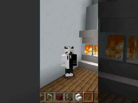 How to make a fireplace in Minecraft #minecraft  #gaming