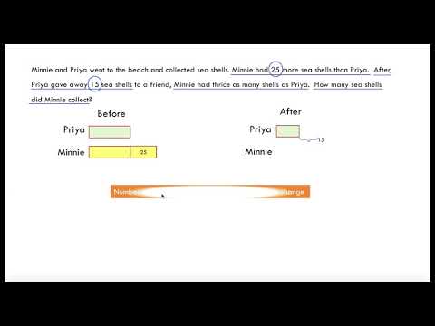 Solve Word Problems - 1 - Use bar models