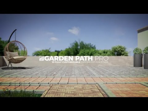 (16) Gardenpath Pro: Instant 3D Garden Paths & Roads | Blender Addons