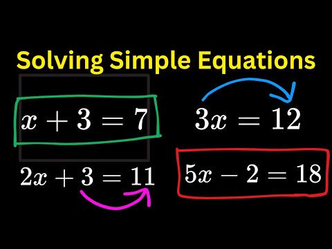 ✅ Solve Basic Equations FAST! (Easy Math Tricks You MUST Know) #mathmystery  #learnmathfast