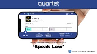 'Speak Low' – jazz backing track from the Quartet app #jazzstandards