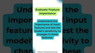 Evaluate Feature Importance #softwaretesting #machinelearning