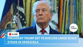 President Trump discusses capture of Maduro, large scale strike in Venezuela