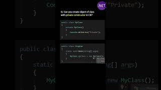 Can you create object of class with private constructor in C# ?