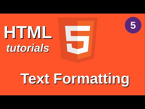 Text Formatting in HTML  #5   -   Programming With Joel