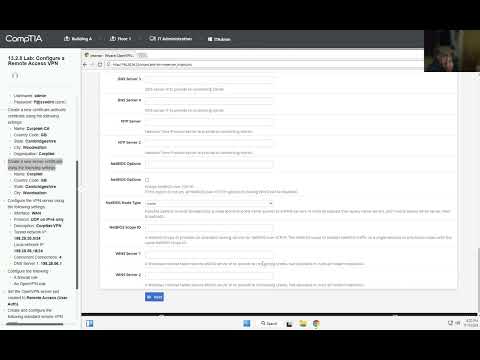 13 2 8 Lab Configure a Remote Access VPN