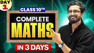 Class 10th Complete MATHS in 3 Days 🔥 | Day 1 | Board Exam 2026 | By Ritik Mishra Sir
