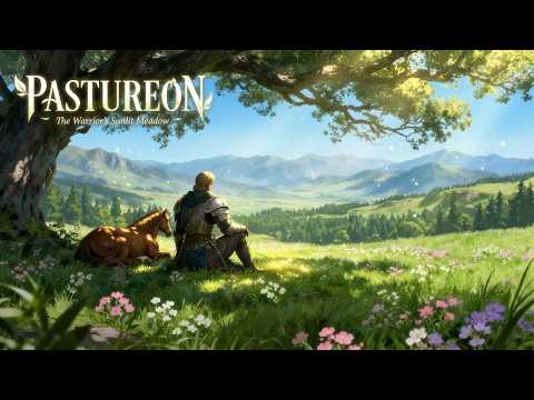 PASTUREON | The Warrior’s Sunlit Meadow | Relaxing Medieval Fantasy Ambience for Study & Focus