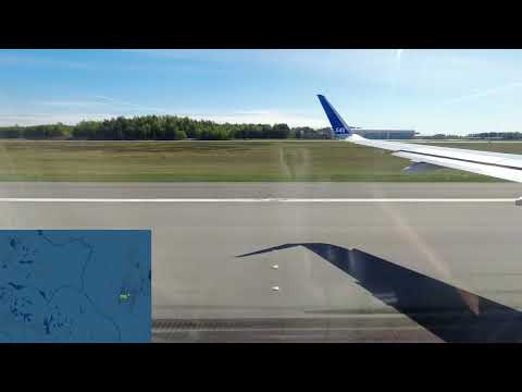 Scandinavian Airlines SK4106 A320 takeoff Oslo Gardermoen Airport