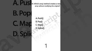 Array iteration method without modifier in javascript #javascript #mapping #iteration #array