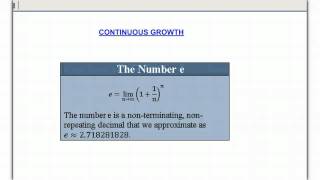 Continuous Growth