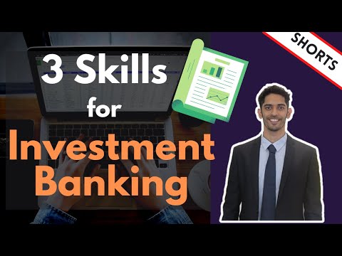 3 Key Skills for an Investment Banking Career #Shorts