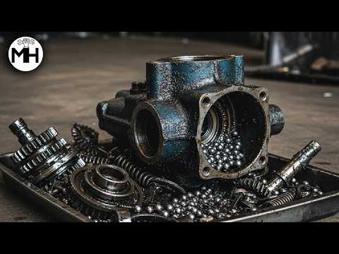 Steering Box Restoration || Afghaan mechanic Rebuilds Mercedes Steering with Basic Tools