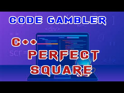 C++ program to find whether a number is perfect square or not #coding #programming