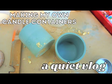 a slow morning | home roasted coffee & making my own cement candle containers