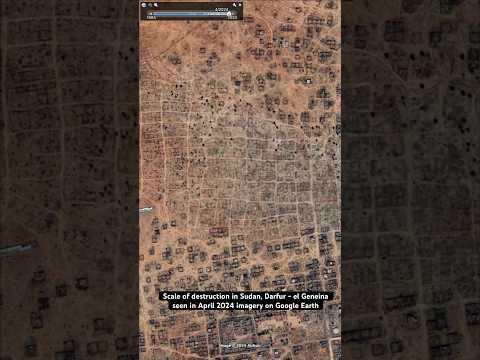 New #satelliteimagery from April 2024 shows destruction of Darfur’s el Geneina on Google #sudan