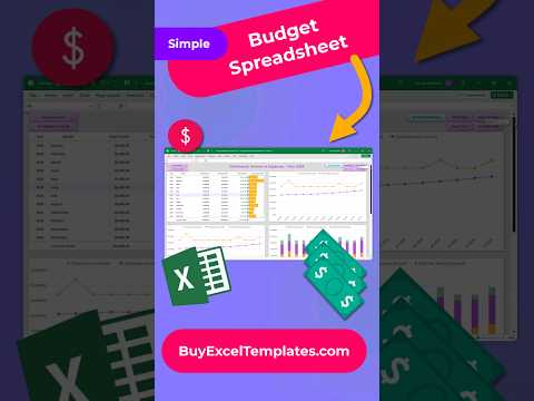 Simple budget spreadsheet #moneymanagement #personalfinance #budget