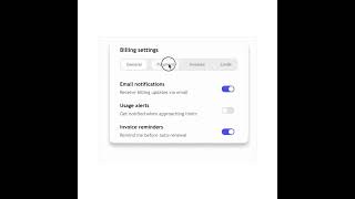 Billing component using html css & nextjs.