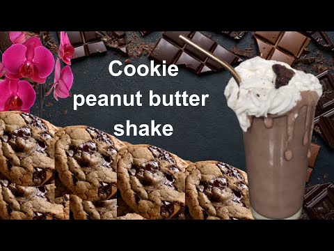 Cookie peanut butter shake #cookie #peanutbutter #shake #sweet #starbuckstyle #creamshake