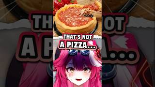 Raora's reaction when she saw this thick pizza...#shorts #vtuber #hololive