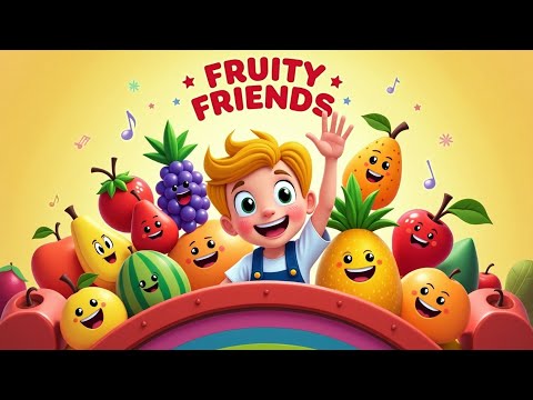 Fruit Names, Colors & Fun Facts! Kids Song & Quiz Show | Ronen’s Playhouse and Learning.