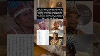 😱The world's rarest language has just one fluent speaker left alive.🥹#shorts #history #usa