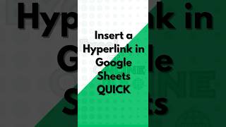 Insert a Hyperlink on Google Sheets QUICK