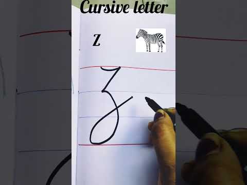 Capital Z in cursive letter|cursive letter kese likhe|How to write in cursive|AtoZ
