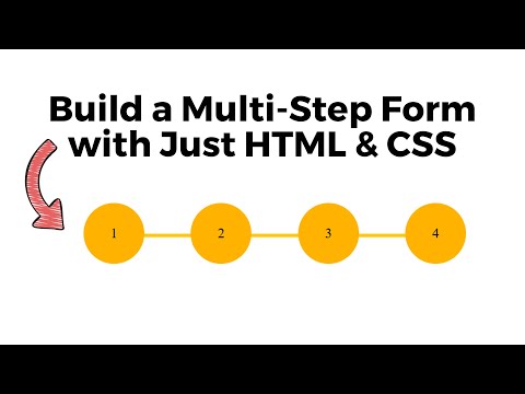 Pure HTML & CSS Multi-Step Form Tutorial (No JS!)