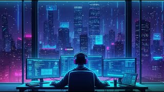 🔴 Icy Cyberpunk 🤖 Futuristic Beats for Data Science | Code & Chill