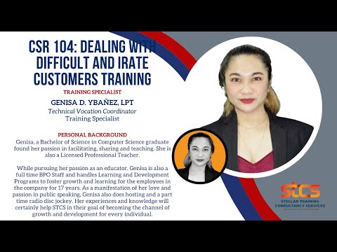 CSR 104: Dealing With Difficult and Irate Customers Training [2 HOURS FULL COURSE]