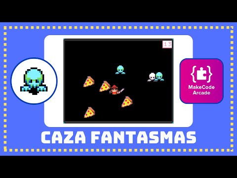 Caza Fantasmas -Tutorial MakeCode Arcade español