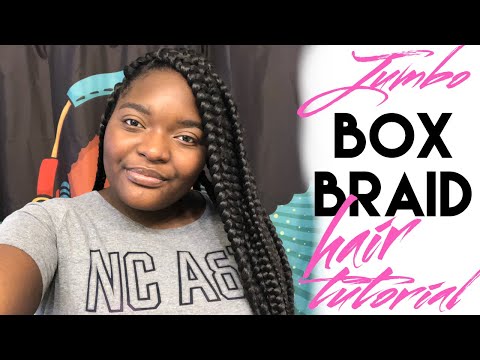 Jumbo Box Braid Hair Tutorial | Quick & Easy Protective Style | Regular Speed