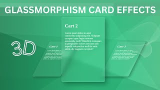CSS Transformation Glassmorphism Card Effects with Magic Gradient..!