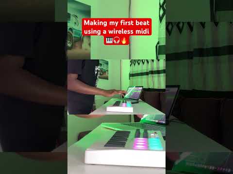 Making my first beat using a wireless midi🎹🎧🔥 Can you guess the sample?🤔