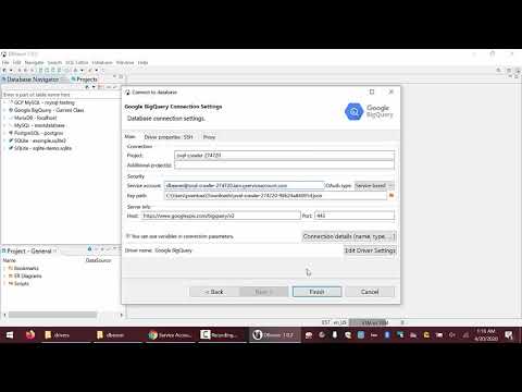 HOWTO: Use DBeaver to query Google's BigQuery