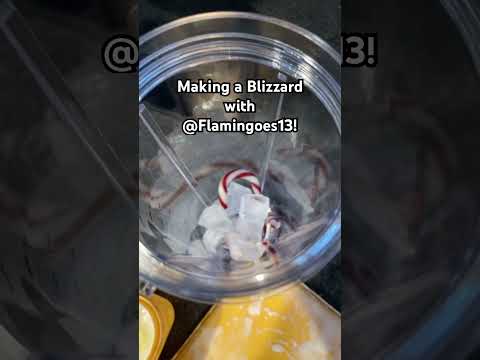 Making a blizzard with @flamingos13 #shorts #blizzard #collab
