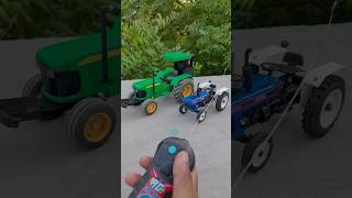 Review big Rc Tractor Tyre fitting with Trolley loading john Deere Die-cast review #tractor