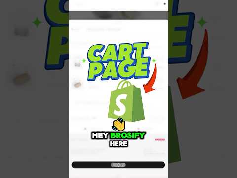 How to Customize Your Shopify Cart Page in 60 Seconds! #shopifytips #shopifytutorial #shopifystore