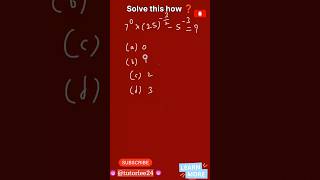 Solve this how ❓🤔 #shortsfeed #exponents #maths  #exponenttricks #trending #viralshorts #viral video