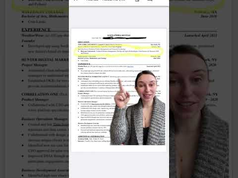 the resume format I used to land my DREAM JOB