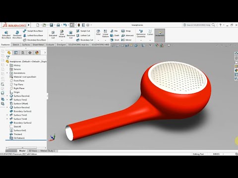 Solidworks Tutorial - Earphones in solidworks