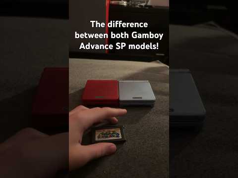 The difference between both gameboy advance sp models #nintendo #gameboy #gameboyadvance #gba #gbasp