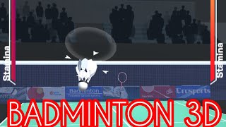 【バドミントン3D】アプリのバドミントンゲーム　チュートリアル　 やってみた free App game
